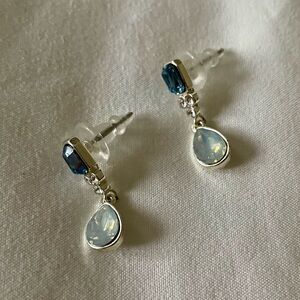 LC Lauren Conrad Petite Blue Drop Earrings